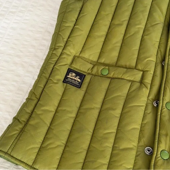 Aime Leon Dore Green Puffer Vest Twill - Picture 4 of 6
